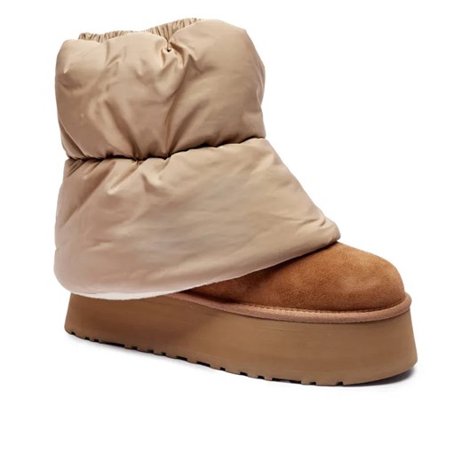 UGG Skórzane śniegowce MINI DIPPER PUFFER | z dodatkiem wełny ze sklepu Gomez Fashion Store w kategorii Śniegowce damskie - zdjęcie 185378733