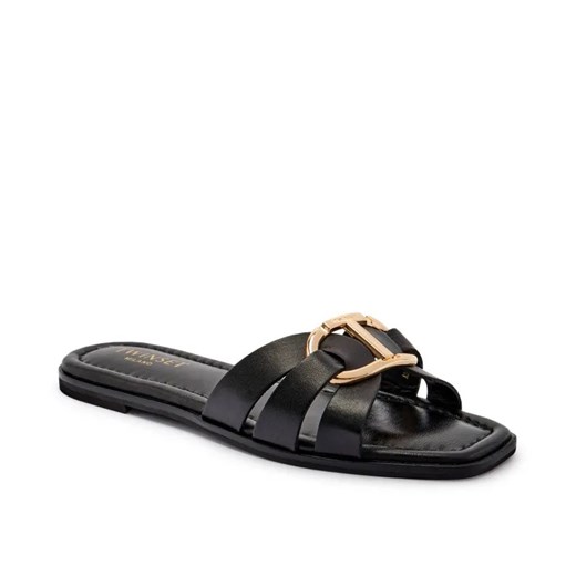 TWINSET Skórzane klapki ze sklepu Gomez Fashion Store w kategorii Klapki damskie - zdjęcie 185378740