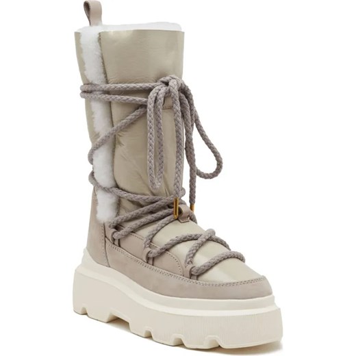 INUIKII Skórzane śniegowce ENDURANCE COZY | z dodatkiem wełny ze sklepu Gomez Fashion Store w kategorii Śniegowce damskie - zdjęcie 185378754