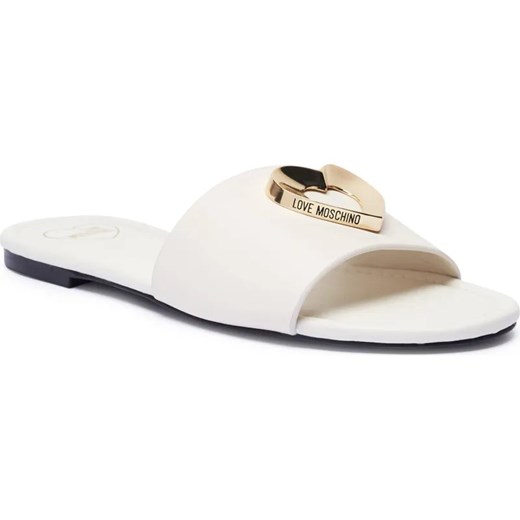 Love Moschino Skórzane klapki ze sklepu Gomez Fashion Store w kategorii Klapki damskie - zdjęcie 185378772