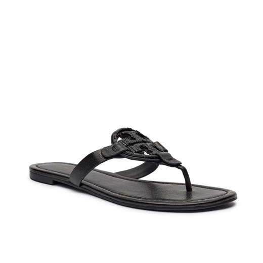 TORY BURCH Skórzane japonki MILLER DECO ze sklepu Gomez Fashion Store w kategorii Klapki damskie - zdjęcie 185378792