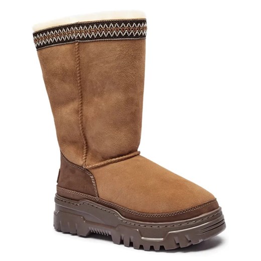 UGG Skórzane śniegowce TRAILGAZER | z dodatkiem wełny ze sklepu Gomez Fashion Store w kategorii Śniegowce damskie - zdjęcie 185378813