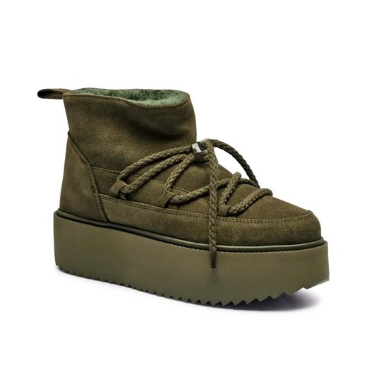 INUIKII Skórzane śniegowce CLASSIC LOW PLATFORM ze sklepu Gomez Fashion Store w kategorii Śniegowce damskie - zdjęcie 185378861