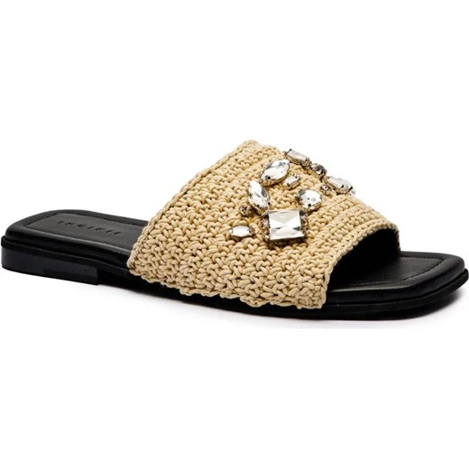 INUIKII Klapki WOVEN STRAP STONES | z dodatkiem skóry Inuikii 36 okazja Gomez Fashion Store