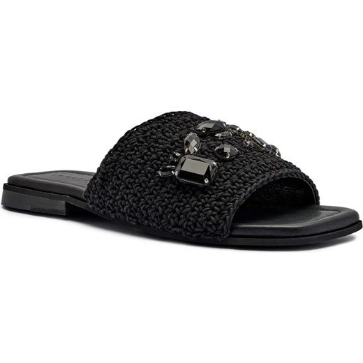 INUIKII Klapki WOVEN STRAP STONES | z dodatkiem skóry ze sklepu Gomez Fashion Store w kategorii Klapki damskie - zdjęcie 185378883