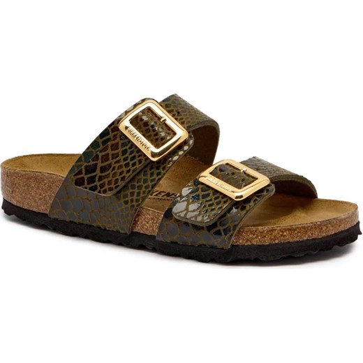Birkenstock Klapki Sydney CB | z dodatkiem skóry | narrow fit ze sklepu Gomez Fashion Store w kategorii Klapki damskie - zdjęcie 185378892