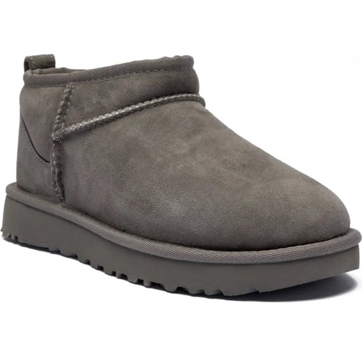UGG Skórzane śniegowce CLASSIC ULTRA MINI | z dodatkiem wełny i kaszmiru ze sklepu Gomez Fashion Store w kategorii Śniegowce damskie - zdjęcie 185378941
