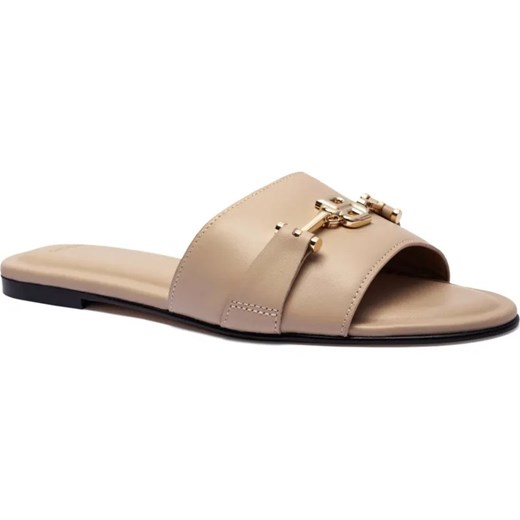 BOSS BLACK Skórzane klapki Emberlyn_Slid10 ze sklepu Gomez Fashion Store w kategorii Klapki damskie - zdjęcie 185378983
