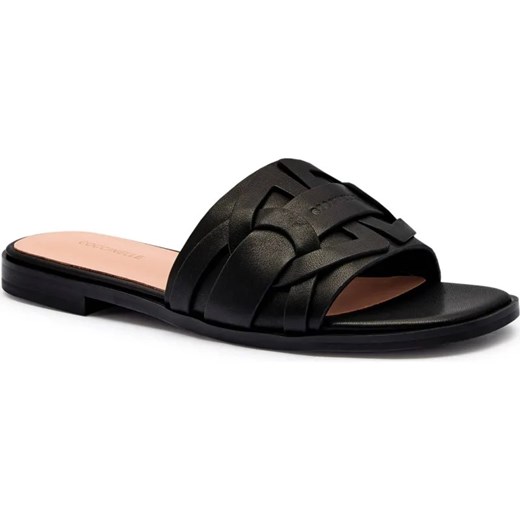 Coccinelle Skórzane klapki Coccinelle Monog ze sklepu Gomez Fashion Store w kategorii Klapki damskie - zdjęcie 185379034