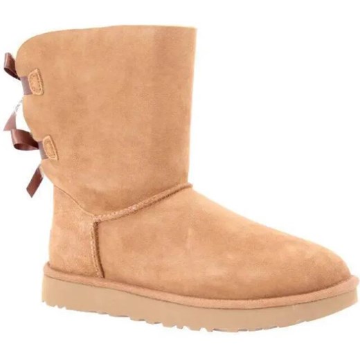 UGG Skórzane śniegowce Bailey Bow II | z dodatkiem wełny 41 Gomez Fashion Store