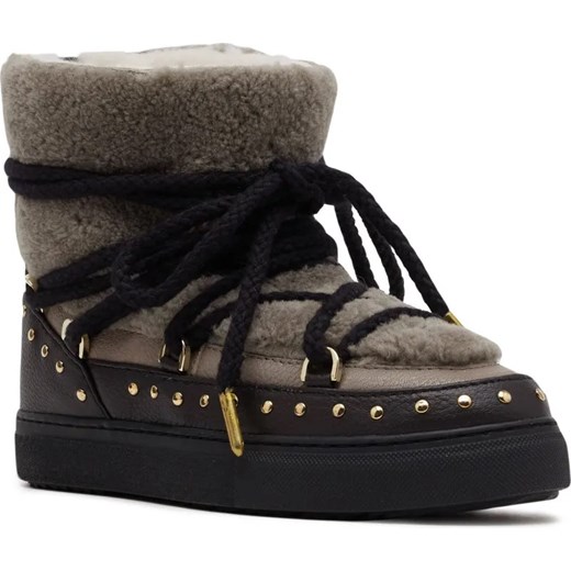 INUIKII Wełniane śniegowce CURLY ROCK | z dodatkiem skóry ze sklepu Gomez Fashion Store w kategorii Śniegowce damskie - zdjęcie 185379064