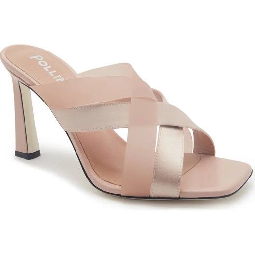 Pollini Klapki | z dodatkiem skóry ze sklepu Gomez Fashion Store w kategorii Klapki damskie - zdjęcie 185379150