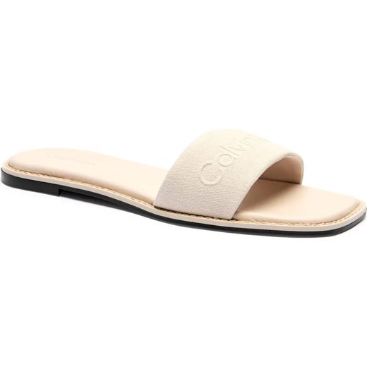 Calvin Klein Klapki | z dodatkiem skóry ze sklepu Gomez Fashion Store w kategorii Klapki damskie - zdjęcie 185379153