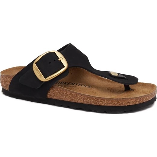Birkenstock Skórzane japonki Gizeh Big Buckle LENB | narrow fit ze sklepu Gomez Fashion Store w kategorii Klapki damskie - zdjęcie 185379171