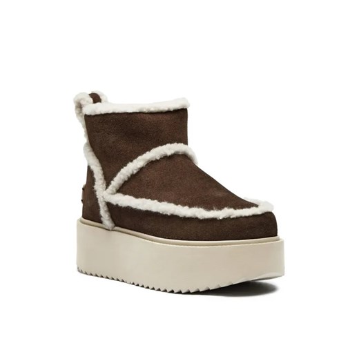 INUIKII Skórzane śniegowce Inuikii X Coccinelle Classic Low Shearling | z dodatkiem wełny ze sklepu Gomez Fashion Store w kategorii Śniegowce damskie - zdjęcie 185379180