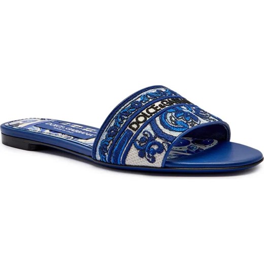 Dolce & Gabbana Klapki | z dodatkiem skóry ze sklepu Gomez Fashion Store w kategorii Klapki damskie - zdjęcie 185379184