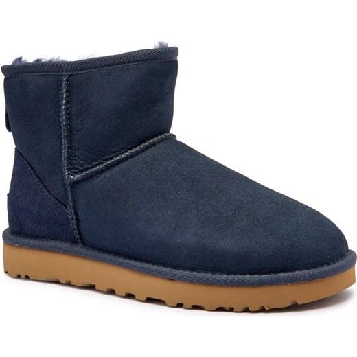 UGG Skórzane śniegowce Classic Mini II | z dodatkiem wełny ze sklepu Gomez Fashion Store w kategorii Śniegowce damskie - zdjęcie 185379232
