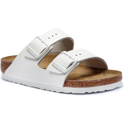 Birkenstock Skórzane klapki Arizona | narrow fit ze sklepu Gomez Fashion Store w kategorii Klapki damskie - zdjęcie 185379302
