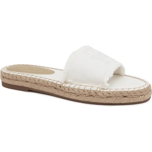 Tommy Hilfiger Klapki ECRU DENIM FLAT SANDAL ze sklepu Gomez Fashion Store w kategorii Klapki damskie - zdjęcie 185379322