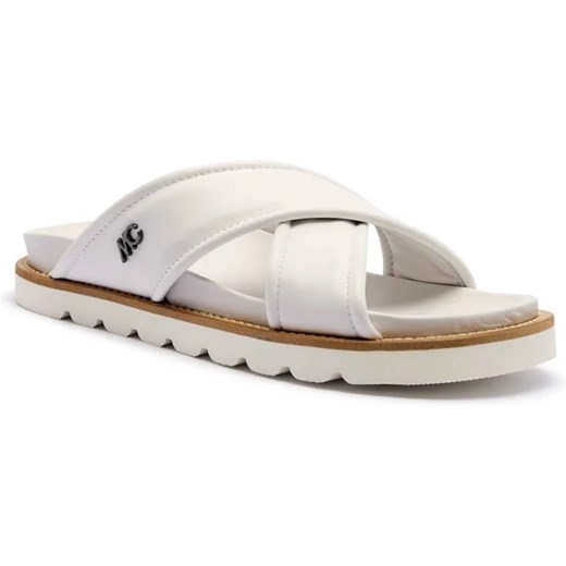 Marc Cain Skórzane klapki ze sklepu Gomez Fashion Store w kategorii Klapki damskie - zdjęcie 185379330