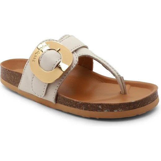 See By Chloé Skórzane japonki CHANY FUSSBETT ze sklepu Gomez Fashion Store w kategorii Klapki damskie - zdjęcie 185379343