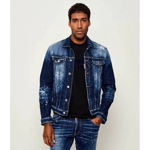 Dsquared2 Kurtka jeansowa Dan Jean | Regular Fit ze sklepu Gomez Fashion Store w kategorii Kurtki męskie - zdjęcie 185379394