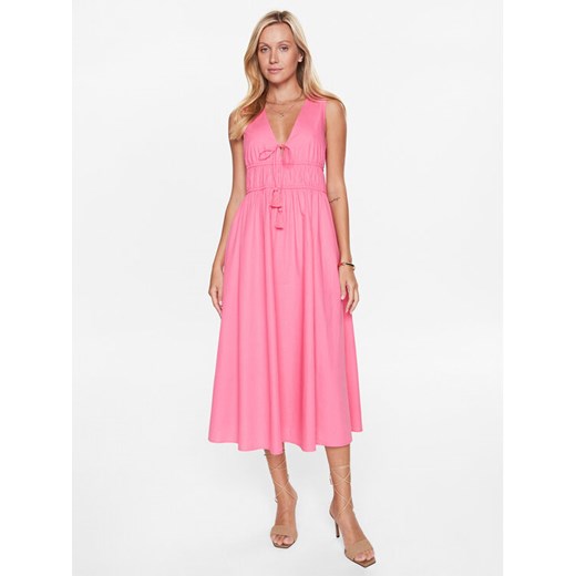 Seafolly Sukienka letnia Sunbreak Poplin 54878-DR Różowy Regular Fit ze sklepu MODIVO w kategorii Sukienki - zdjęcie 185384850