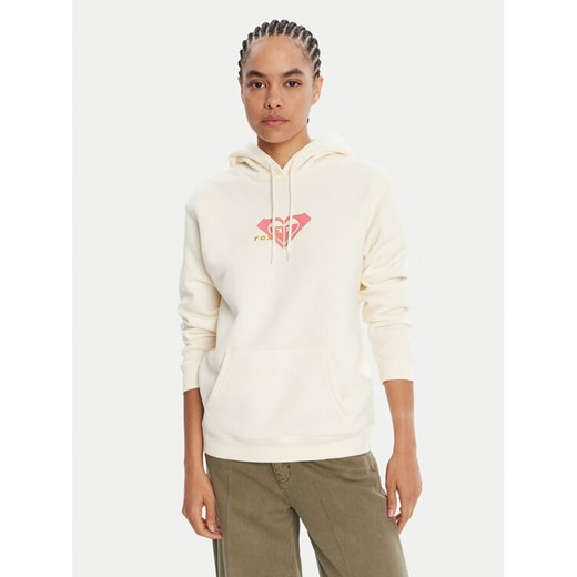 Roxy Bluza Surf Stoked Crew Brushed Vint ERJFT05018 Écru Regular Fit ze sklepu MODIVO w kategorii Bluzy damskie - zdjęcie 185384883