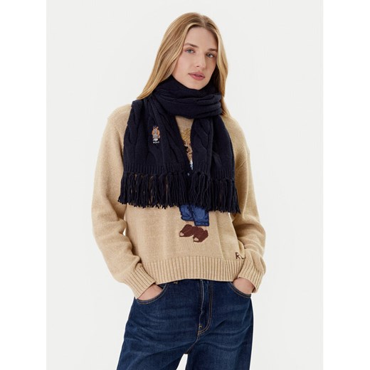Polo Ralph Lauren Szalik 455981434002 Granatowy ze sklepu MODIVO w kategorii Szaliki i chusty damskie - zdjęcie 185384964
