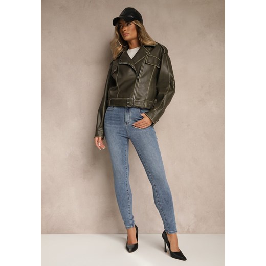 Niebieskie Jeansy Skinny High Waist Melarrii Renee XS renee.pl