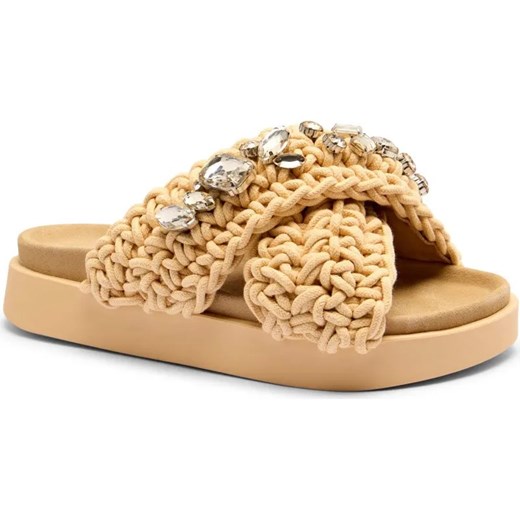INUIKII Klapki WOVEN STONES | z dodatkiem skóry Inuikii 39 wyprzedaż Gomez Fashion Store