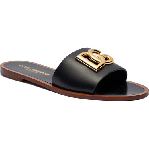 Dolce & Gabbana Skórzane klapki ze sklepu Gomez Fashion Store w kategorii Klapki damskie - zdjęcie 185386142