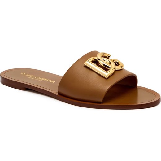 Dolce & Gabbana Skórzane klapki ze sklepu Gomez Fashion Store w kategorii Klapki damskie - zdjęcie 185386143