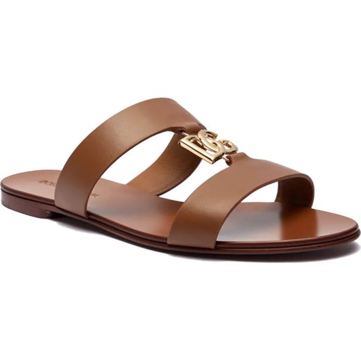 Dolce & Gabbana Skórzane klapki ze sklepu Gomez Fashion Store w kategorii Klapki damskie - zdjęcie 185386144