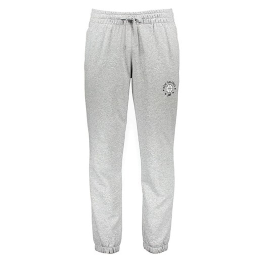 New Balance Spodnie dresowe &quot;Hoops Essentials&quot; w kolorze szarym ze sklepu Limango Polska w kategorii Spodnie męskie - zdjęcie 185387350