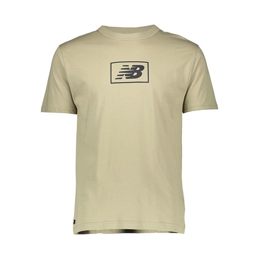 New Balance Koszulka &quot;Essentials&quot; w kolorze khaki ze sklepu Limango Polska w kategorii T-shirty męskie - zdjęcie 185387380