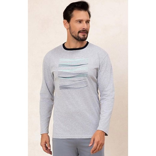 Długa piżama męska jasny melanżowy 492, Kolor melanż jasny, Rozmiar L, Regina ze sklepu Primodo w kategorii Piżamy męskie - zdjęcie 185389870