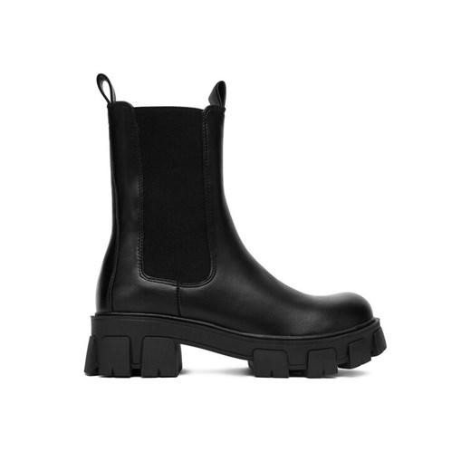 Sztyblety DeeZee 12837-22-BLACK PU Czarny ze sklepu eobuwie.pl w kategorii Botki - zdjęcie 185390371