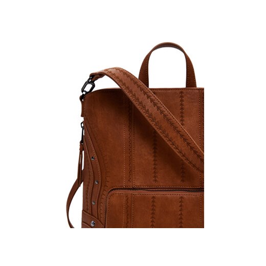 Plecak Desigual Embro Patch Pretoria 25WAKP23 Brązowy Desigual OS eobuwie.pl