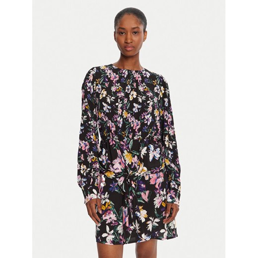 Desigual Sukienka codzienna Flor Acrilica 25WWVW09 Czarny Regular Fit ze sklepu MODIVO w kategorii Sukienki - zdjęcie 185391171