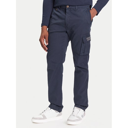 Aeronautica Militare Spodnie materiałowe 252PA1329UCT0244 Granatowy Regular Fit ze sklepu MODIVO w kategorii Spodnie męskie - zdjęcie 185391204