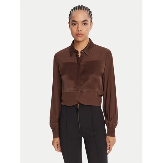 Liu Jo Koszula MF5106 T2578 Brązowy Regular Fit ze sklepu MODIVO w kategorii Koszule damskie - zdjęcie 185391232