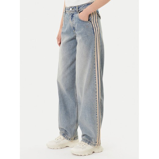 adidas Jeansy Premium Essentials JY2868 Niebieski Wide Leg ze sklepu MODIVO w kategorii Jeansy damskie - zdjęcie 185391240