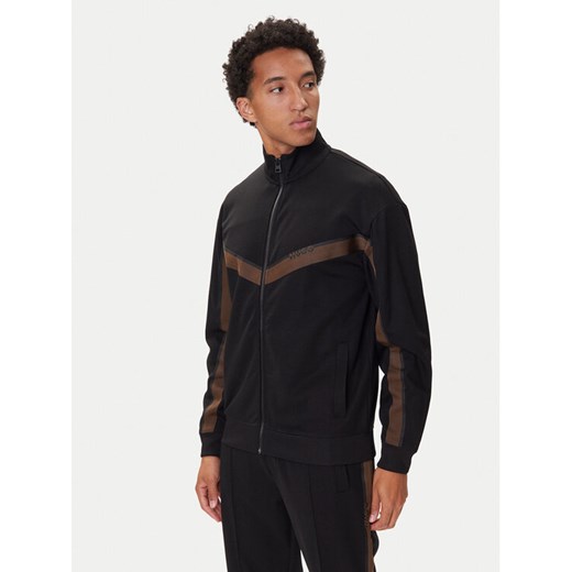 HUGO Bluza Dingmoor 50542833 Czarny Regular Fit ze sklepu MODIVO w kategorii Bluzy męskie - zdjęcie 185391332