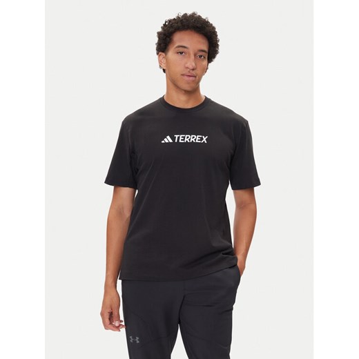 adidas T-Shirt Terrex Classic Logo JF9143 Czarny Regular Fit ze sklepu MODIVO w kategorii T-shirty męskie - zdjęcie 185391354