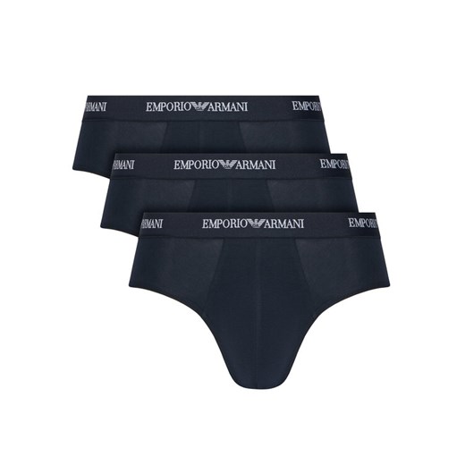 Emporio Armani Underwear Komplet 3 par slipów EM000258 AF14132 MB139 Granatowy ze sklepu MODIVO w kategorii Majtki męskie - zdjęcie 185391400