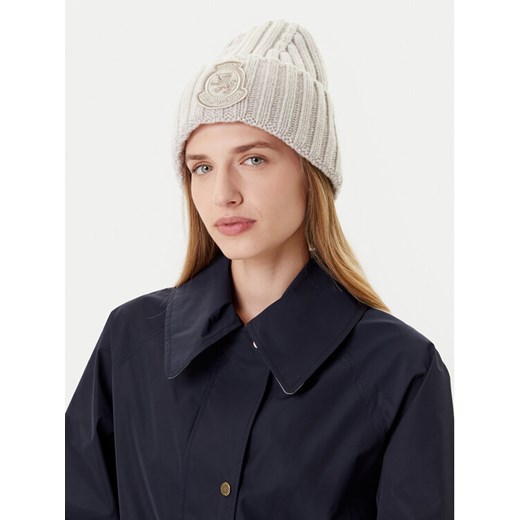 Tommy Hilfiger Czapka Th Crest Fluffy AW0AW18210 Écru ze sklepu MODIVO w kategorii Czapki zimowe damskie - zdjęcie 185391413