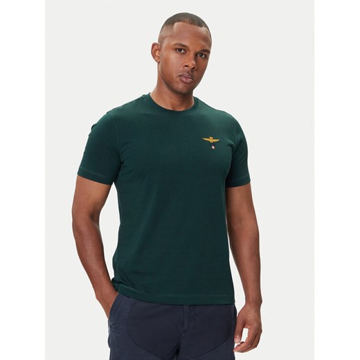 Aeronautica Militare T-Shirt 252TS1580UJ00372 Zielony Regular Fit ze sklepu MODIVO w kategorii T-shirty męskie - zdjęcie 185391442