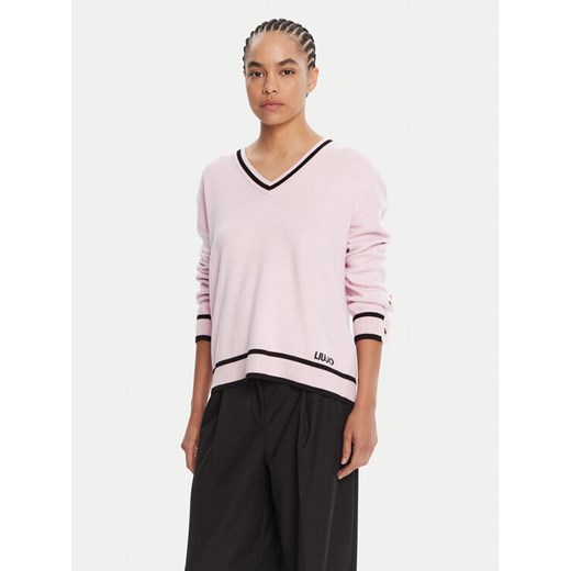 Liu Jo Sport Sweter TF5229 MS59L Różowy Regular Fit ze sklepu MODIVO w kategorii Swetry damskie - zdjęcie 185391460