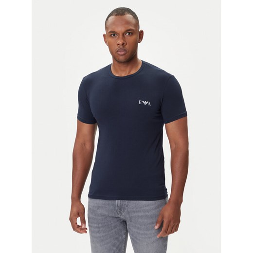 Emporio Armani Underwear Komplet 2 t-shirtów EM001849 AF14131 MB143 Granatowy Fitted Fit ze sklepu MODIVO w kategorii T-shirty męskie - zdjęcie 185391480